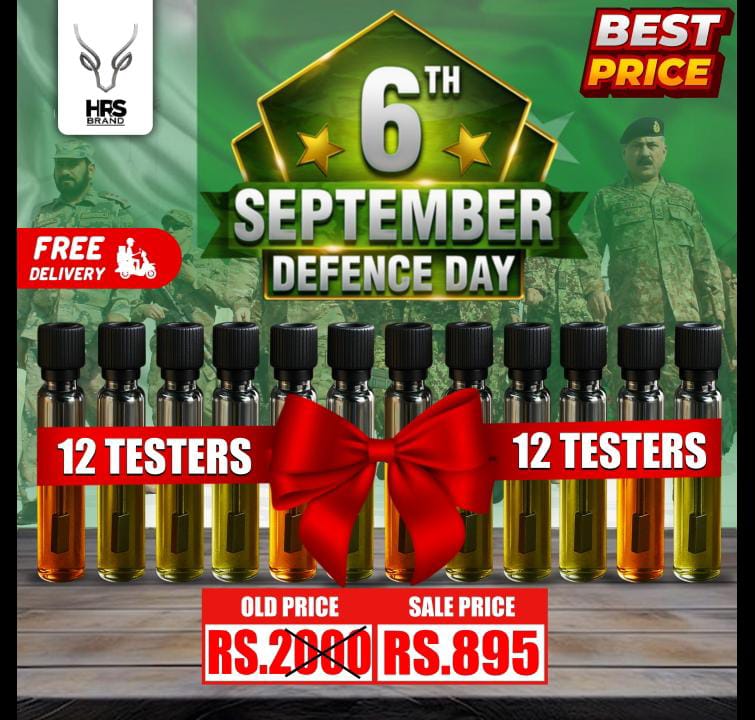 🔥 Defence Day Sale – Set of 12 Premium Perfume Testers (Unisex)